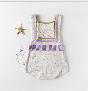 Aria knitted baby romper